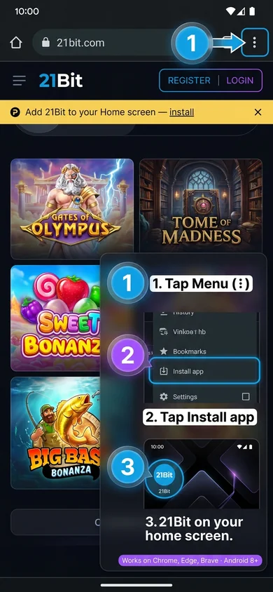 How to install 21Bit on Android – 21Bit
